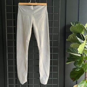 XS - Prana - Grey Patterned Leggings with Scrunched Legs